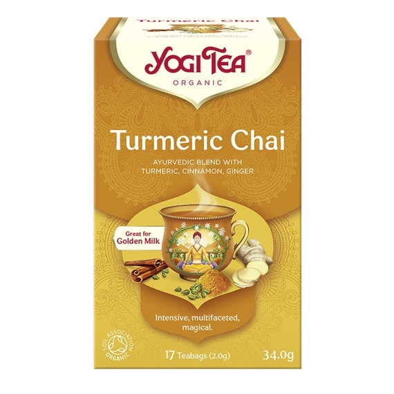 Yogi Tea, Herbata Złoty Czaj z kurkumą, Turmeric Chai, 34 g