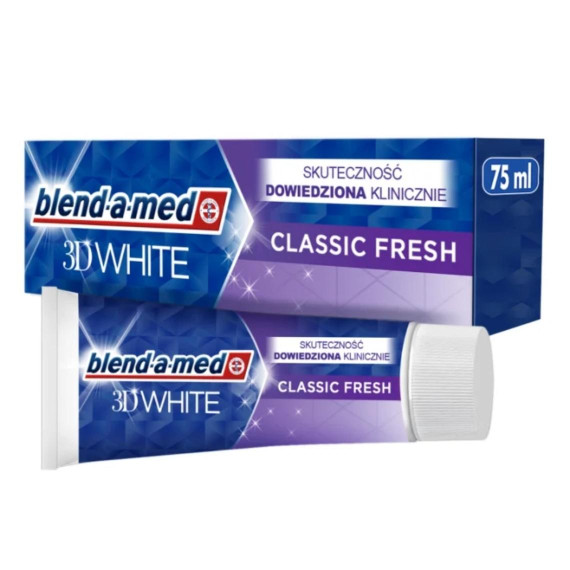 Blend-a-med, 3D White Classic Fresh, 75 ml
