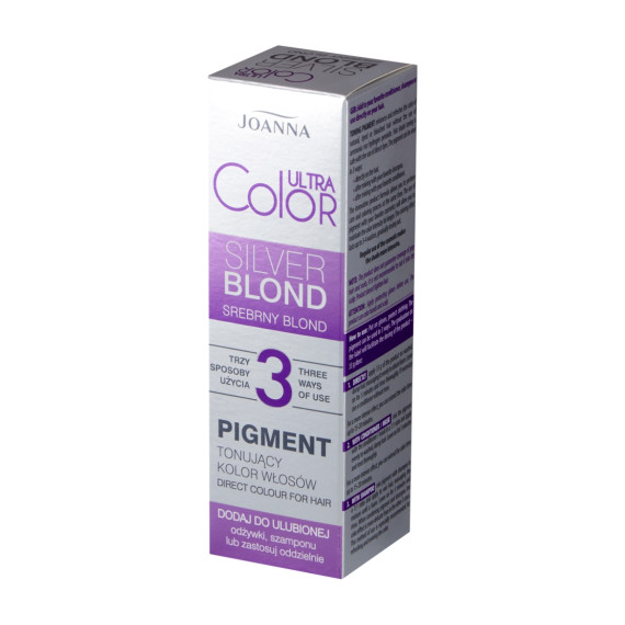 Joanna, Ultra Color, Pigment tonujący kolor włosów, SREBRNY BLOND, 100 ml