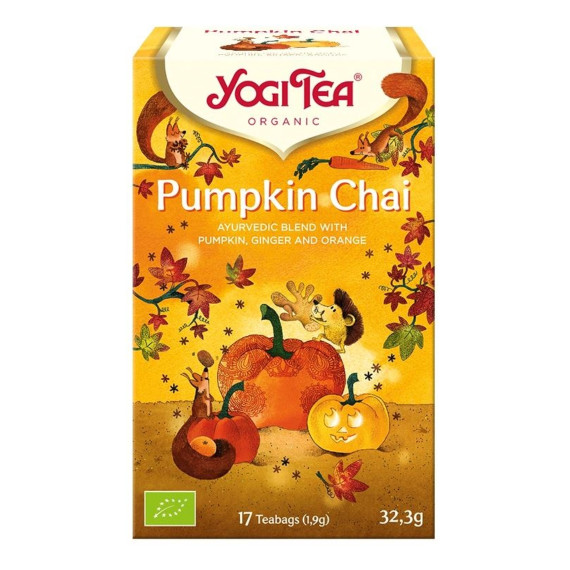 Yogi Tea, Pumpkin Chai, Herbata dyniowa, 17 torebek