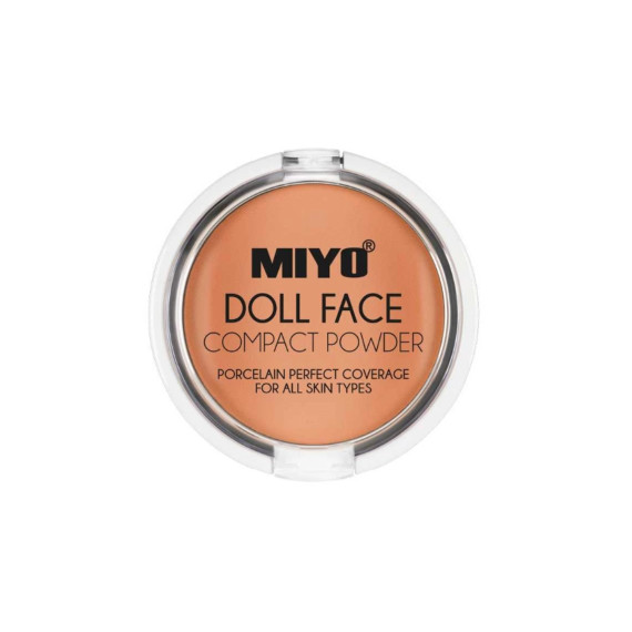 Miyo, Doll Face Compact Powder, Matujący puder do twarzy, 03 Sand, 7,5 g