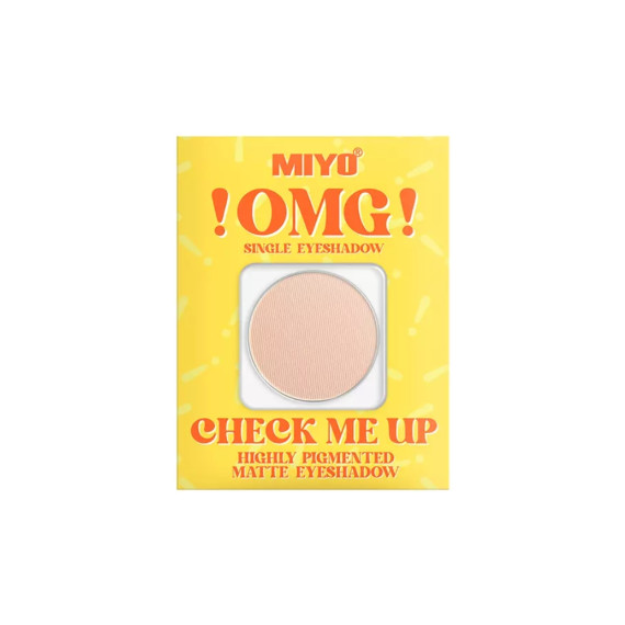 Miyo, !OMG! Check Me Up Highly Pigmented Matte Eyeshadow, Matowy cień do powiek, 02 Puding,1,3 g