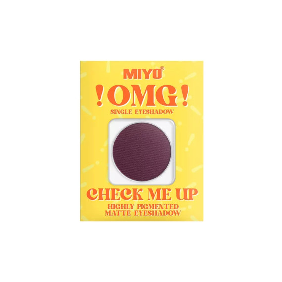Miyo, !OMG! Check Me Up Highly Pigmented Matte Eyeshadow, Matowy cień do powiek, 04 Sweet Plum,1,3 g