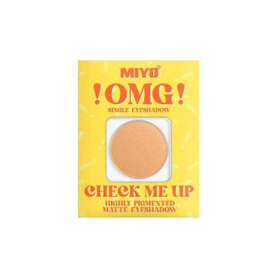 Miyo, !OMG! Check Me Up Highly Pigmented Matte Eyeshadow, Matowy cień do powiek, 13 Cinnamon,1,3 g