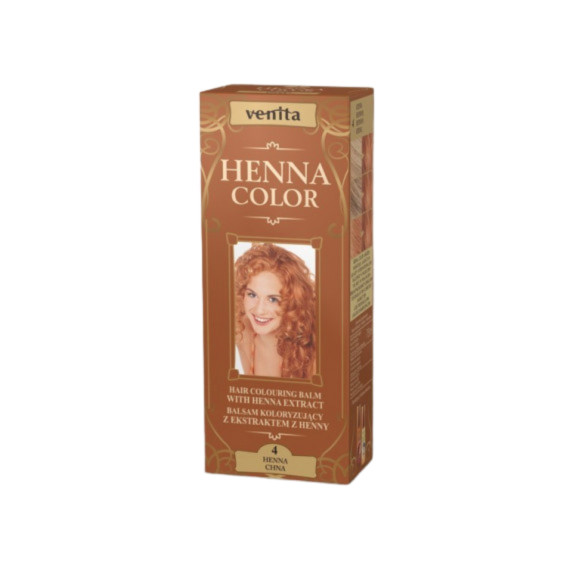 Venita, Balsam koloryzujący z ekstraktem z henny, 4 - Henna, 75 ml