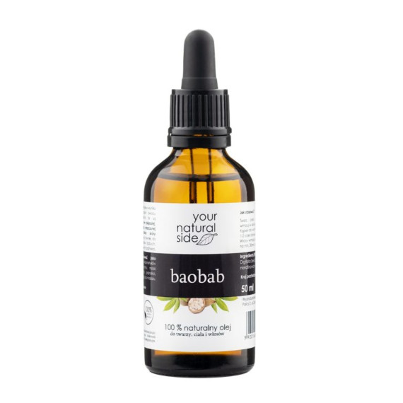 Your Natural Side, Olej z baobabu nierafinowany, 50 ml