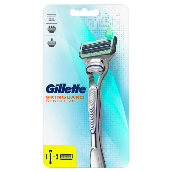 Gilette, SkinGuard Sensitive Maszynka do golenia + 2 ostrza