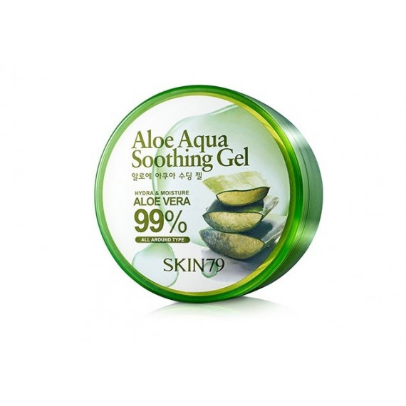 Skin79, Aloe Aqua Soothing Gel, Łagodzący żel aloesowy, 300 g