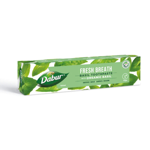 Dabur, Odświeżająca pasta do zębów z organiczną bazylią, 100 ml