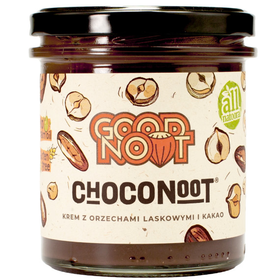 GOOD NOOT CHOCONOOT® Krem z orzechów laskowych i kakao, 350G