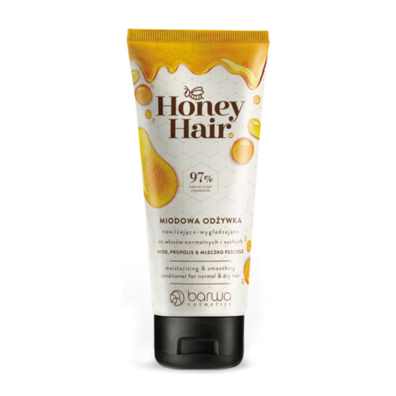 Barwa, Honey Hair, Odżywka miodowa nawilżająca, 200 ml