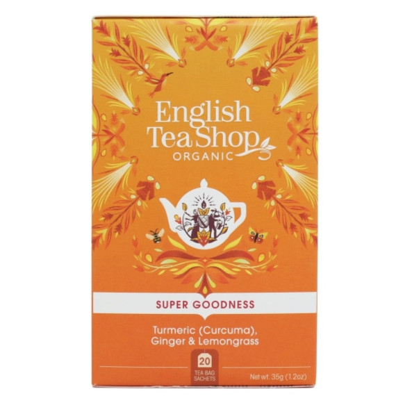 ENGLISH TEA turmeric (curcuma), ginger & lemongrass 1.75G X 20