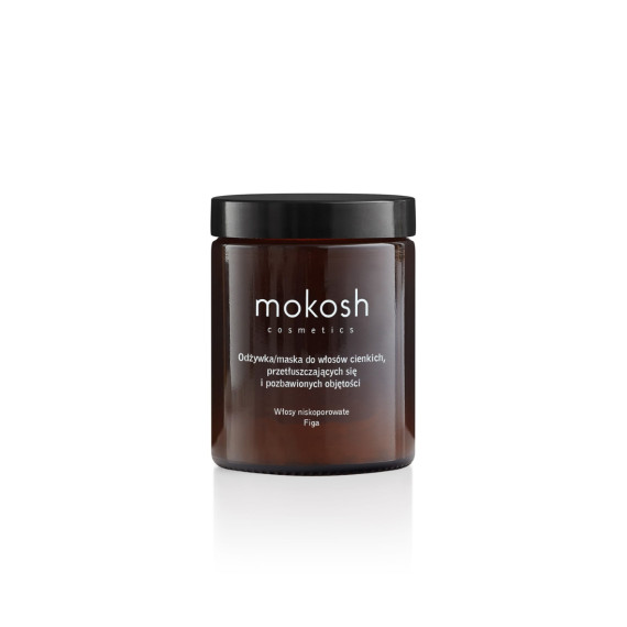 Mokosh, Odżywka/maska do włosów cienkich, przetłuszczających się i pozbawionych objętości - Figa, 180ml