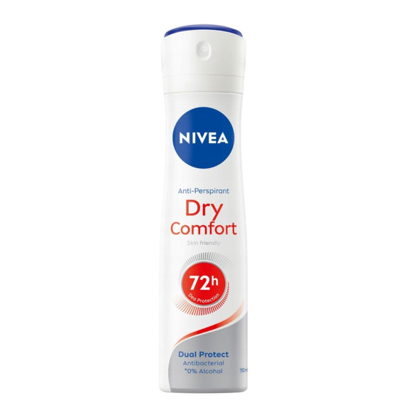 Nivea, Women Deo Spray Dry Comfort 72h, 150 ml