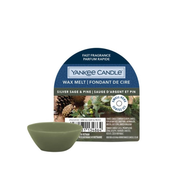 Yankee Candle, Wosk zapachowy, Silver Sage & Pine, 22g
