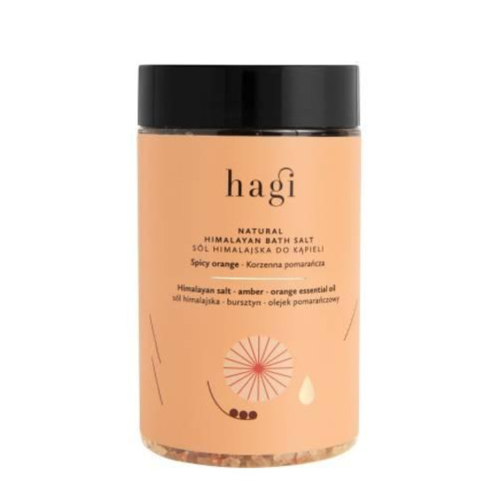 Hagi, Naturalna sól himalajska do kąpieli, Korzenna Pomarańcza, 480 g