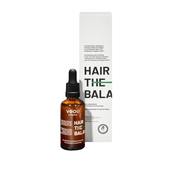 Veoli, HAIR THE BALANCE Normalizująco - łagodząca wcierka z 3% Polyplant Hair i 3% ProRenew Complex CLR™, 50ml