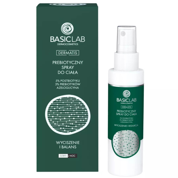 BasicLab, Prebiotyczny Spray do ciała, 100 ml