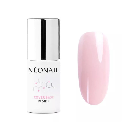 NeoNail, Baza hybrydowa Cover Base Protein Nude Rose, 7,2 ml