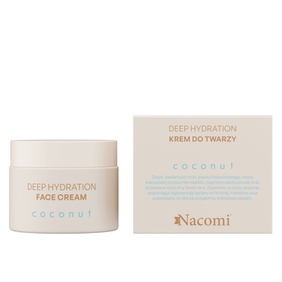 Nacomi, Deep Hydration, Krem do twarzy Coconut, 40ml