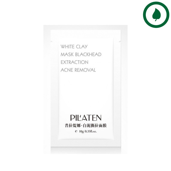 Pil'aten, White clay, Oczyszczająca maska z białą glinką, 10g