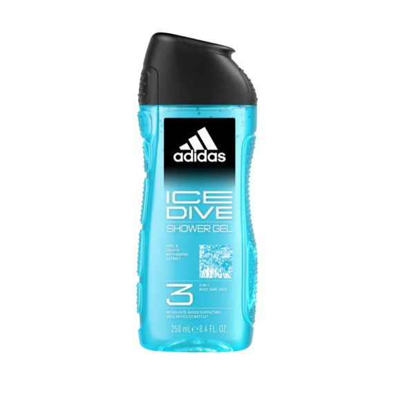 Adidas Men, Żel pod prysznic, Ice Dive, 250ml