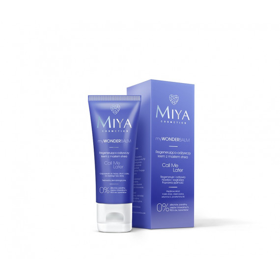 MIYA Cosmetics, myWONDERBALM - Regenerująco-odżywczy krem do twarzy z masłem shea, 75 ml