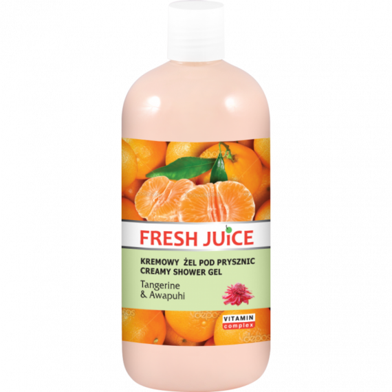 Fresh Juice, Żel pod prysznic Tangerine & Awapuhi, 500 ml