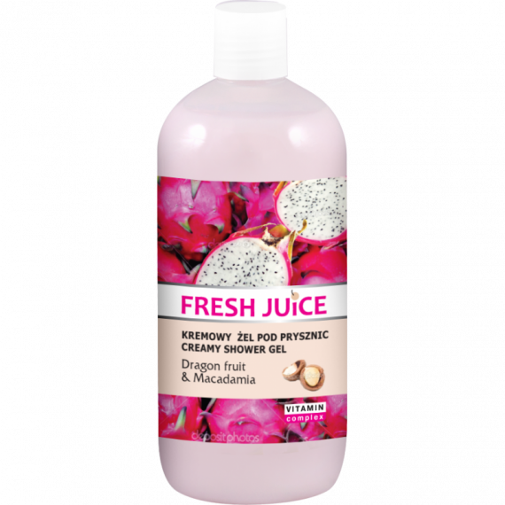Fresh Juice, Żel pod prysznic Dragon fruit & Macadamia, 500 ml