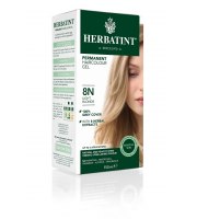 Herbatint, Trwała farba do włosów, 8N JASNY BLOND, seria naturalna
