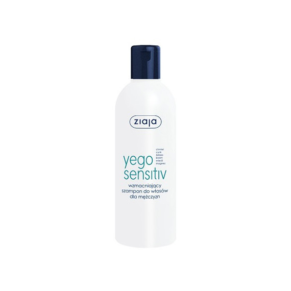 Ziaja, YEGO SENSITIV, Wzmacniający szampon do włosów dla mężczyzn, 300 ml